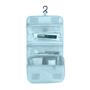 Sac à cosmétiques de grande capacité de style coré<span class=keywords><strong>en</strong></span> avec fermeture éclair, crochet de <span class=keywords><strong>voyage</strong></span>, rangement séparé sec et humide, sac à main portable - Product Image 5