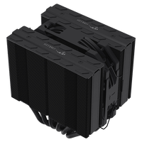 COOLLEO EtianFF135 Noir 6 Caloduc PC Radiateur Ordinateur Radiateur Refroidisseur D'air CPU Refroidissement LGA115X/1200/1700/1851AMD Ryzen AM4/5