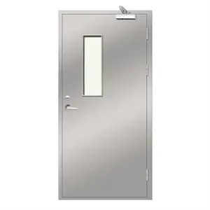 Puerta Metálica Cortafuego para Interiores de Apartamentos, Hoteles y Habitaciones, Puerta de Acero Plana Cortafuego de Una Hoja - Product Image 1