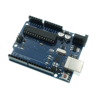 Carte de développement de microcontrôleur UNO R3 ATMEGA16U2+MEGA328P avec câble USB pour kit d'apprentissage de programmation électronique DIY