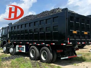 翻新低里程二手 HOWO 8X4 自卸车 - 欧二柴油潍柴发动机，带后置摄像头，用于碎石/煤炭运输 - Product Image 6