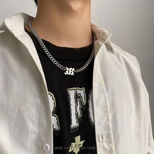 Collier cubain tendance hip-hop européen et américain pour homme Seven Brothers, en acier inoxydable titane, chaîne épaisse pour clavicule, cadeau - Product Image 5