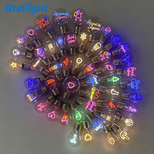Lámpara Nocturna Infantil Stellight 3D, Regalo <span class=keywords><strong>de</strong></span> Navidad, Bombilla <span class=keywords><strong>de</strong></span> Vidrio Edison A68 <span class=keywords><strong>con</strong></span> Diseño <span class=keywords><strong>de</strong></span> Dibujos Animados, LED, Recargable por USB, Control <span class=keywords><strong>de</strong></span> Botones, Colorida y Divertida - Product Image 1