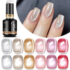 BORN PRETTY PRO Gel magnétique effet perle de verre ultra brillant, <span class=keywords><strong>semi</strong></span>-<span class=keywords><strong>permanent</strong></span>, cristal, pierre, large, effet œil de chat, gel polish - Product Image 1