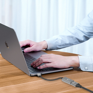 Adaptateur vidéo VCOM DP 1.4V 8K 60Hz, coque en aluminium, câble convertisseur <span class=keywords><strong>USB</strong></span> C <span class=keywords><strong>vers</strong></span> <span class=keywords><strong>DisplayPort</strong></span> - Product Image 4