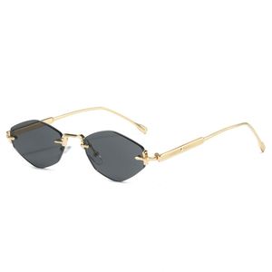 2026 Custom Logo Fashion Men Women Metal Shades Sun Glasses UV400 Small Frame Polygon <b>Sunglasses</b> - Product Image 6