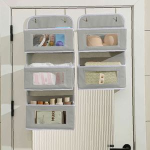 Cross-border Door Storage Hanging Bag Large Capacity Multi-layer Nonwoven Fabric Toy Sundries Storage Bag Student Dormitory - Product Image 1