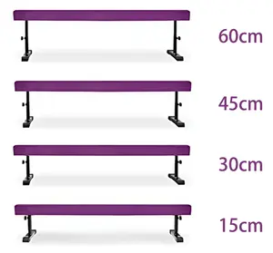 가정용 8 피트 최고의 체조 빔 저렴한 조정 가능한 어린이 체조 빔 집에서 훈련을위한 완벽한