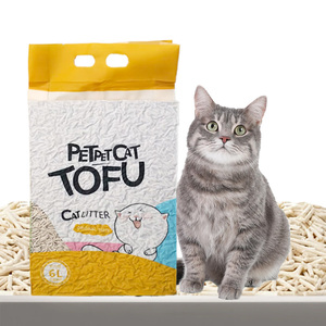 Arena para Gatos de Tofu Personalizada, se Puede Descargar en el Inodoro sin Derramar, Fragancia Natural, No Pungente - Product Image 1