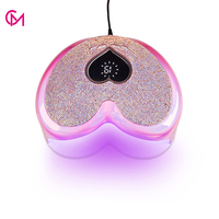 Lampe à ongles LED UV en forme de cœur de 96 W haute puissance, séchage rapide professionnel pour salon de manucure