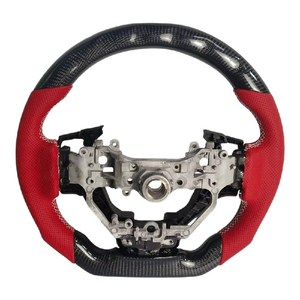 Volant de direction Barmich RACING en cuir perforé et fibre de carbone à 3 branches de 35 mm pour Lexus CT200H IS NX GX GS RX IS250 <span class=keywords><strong>RC300</strong></span> - Product Image 1