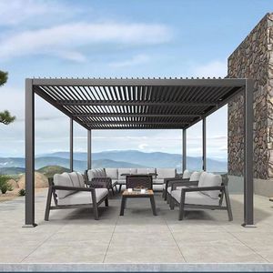 <span class=keywords><strong>Pergola</strong></span> in Alluminio Motorizzata Youya per Terrazza e <span class=keywords><strong>Balcone</strong></span>, <span class=keywords><strong>Pergola</strong></span> in Alluminio con Lamelle Orientabili per Giardino - Product Image 3