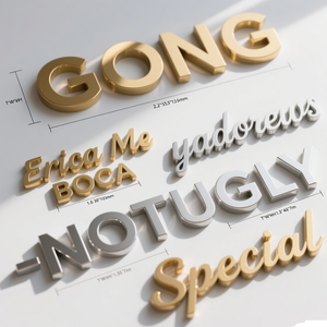 Accessoires de sac à vêtements personnalisés Logo personnalisé Etiquette en métal Hijab couture Maillot de bain en métal Etiquette Chapeau Logo en métal argenté et doré - Product Image 2