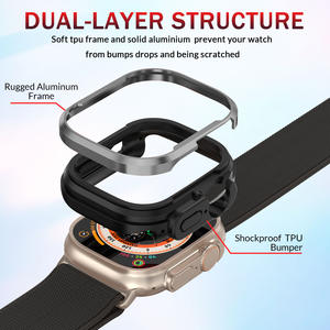 Boîtier de montre antichoc en métal de qualité supérieure pour boîtier de montre <span class=keywords><strong>Apple</strong></span> 40mm <span class=keywords><strong>44mm</strong></span> femmes hommes étui de protection pour <span class=keywords><strong>Apple</strong></span> <span class=keywords><strong>Watch</strong></span> Ultra 49mm - Product Image 2