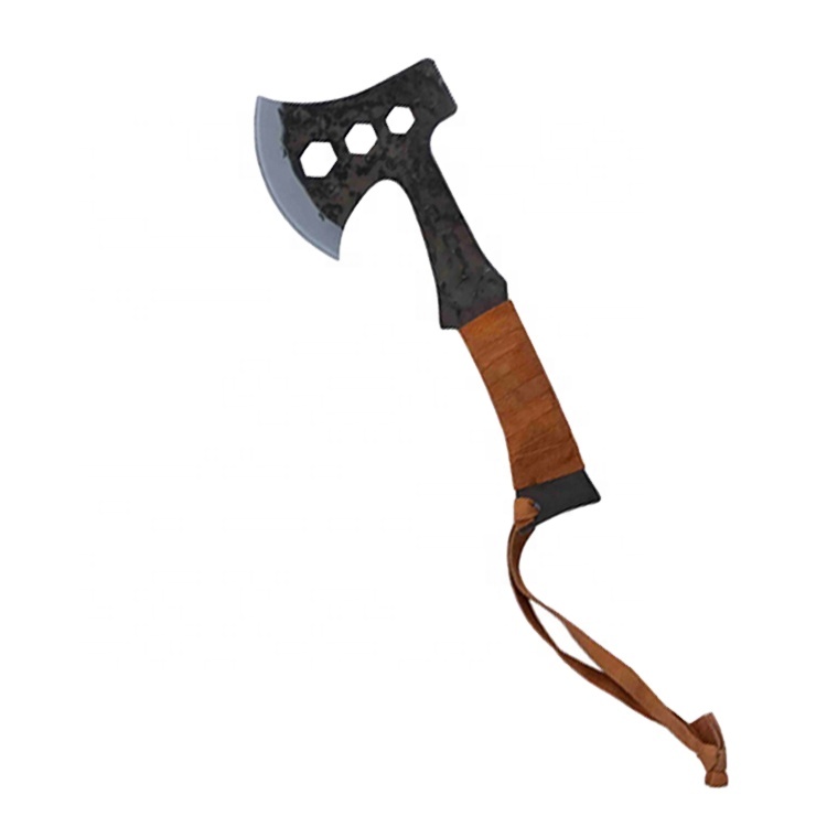 Выживание топор черное покрытие лезвие с Оксфордской обернутой ручкой