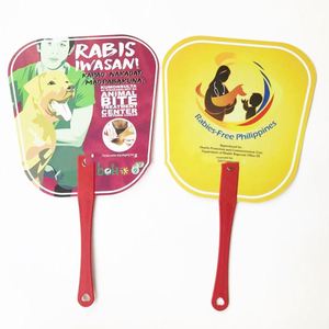 Customised Printed Logo Promotional Plastic <b>Hand</b> <b>Held</b> Pvc/pp <b>Fan</b> <b>Mini</b> <b>Hand</b> <b>Held</b> <b>Fans</b> - Product Image 3