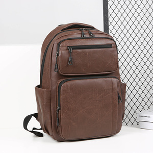 Personalized PU <strong>Leather</strong> School Outdoor Laptop Casual Sports Waterproof Mochila Travel Bagpack Back Pack Backbag <strong>Backpack</strong> Bag