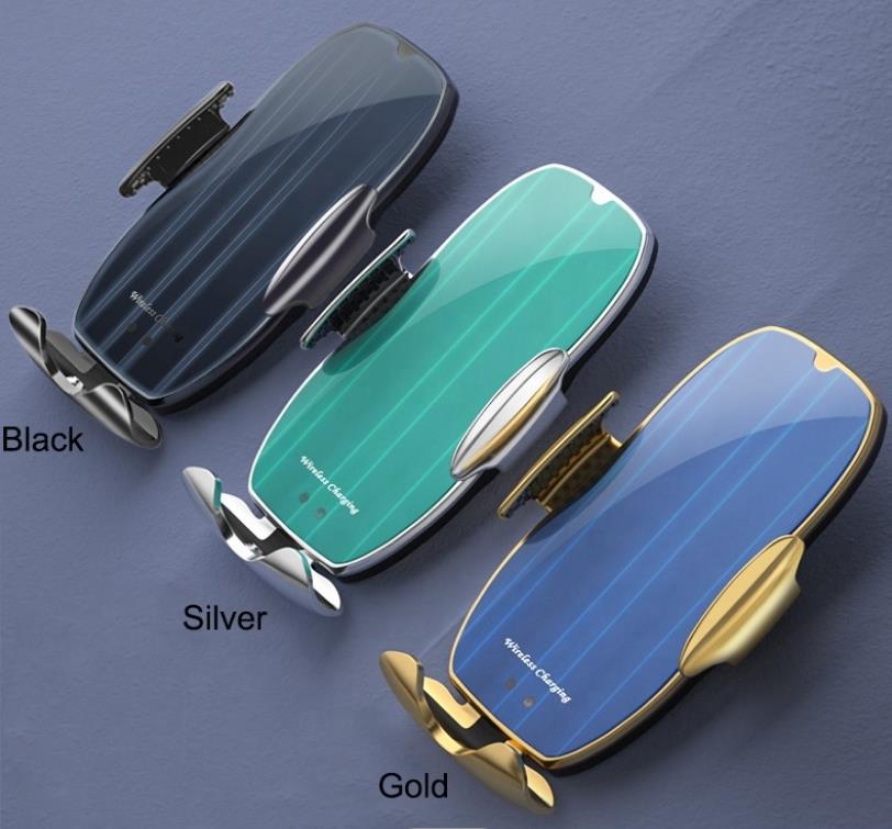 2021 H8 инфракрасный датчик Автоматический зажим сотового телефона 15 Вт Быстрая зарядка магнитный автомобильный держатель Qi Беспроводное Автомобильное зарядное устройство