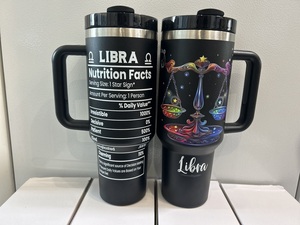 12 Renk 40oz Paslanmaz Çelik Kişiselleştirilmiş Burç Doğum Günü Hediye Kupaları Çevre Dostu Takımyıldızları Seyahat Bardakları - Product Image 3