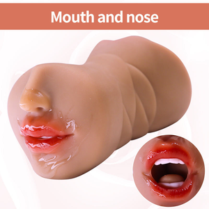 Stimulation profonde de la gorge de 1,6 lb, expérience sexuelle réaliste pour hommes avec anus, vagin, bouche, 3 en 1, Pocket Pussy, jouets sexuels, Juguetes Sexuales - Product Image 4