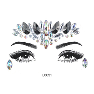 Pegatina de Cristal Autoadhesiva para el Cuerpo |   Pezoneras Brillantes para Halloween, Carnaval y Festivales de Música - Product Image 6