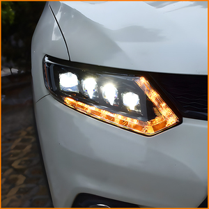 Luz Delantera LED para Nissan X-Trail Rouge T32 2014-2017, Conjunto de Faros Delanteros de Actualización, Cristal Bifocal, 4 Lentes, Accesorios - Product Image 5
