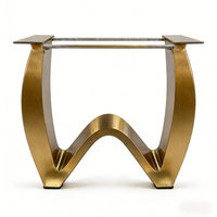 Pieds de bureau en acier inoxydable de luxe léger, supports de table, accessoires de bureau, pieds de table d'étude