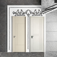 Menuiserie ArtisanAura Design moderne Porte intérieure en bois PVC avec matériau MDF Surface finie Garantie 1 an Utilisation au bureau