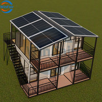 WinFair Mobile Granny Flat Portable Maison préfabriquée Maison Module Conteneur Extensible Maison Petite Maison Avec Énergie Solaire
