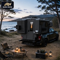 Camper tout-terrain robuste à glissière pour pick-up, en aluminium, pour Hilux, Ford Ranger, Nissan Navara