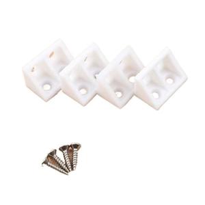 Nylon Corner <b>Brackets</b> White 90 Degree Right Angle Shelf Support Furniture Connector <b>Plastic</b> <b>Bracket</b> Durable Fixing Rack - Product Image 1