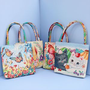 <span class=keywords><strong>Borsa</strong></span> Tote in Tela Jacquard con Coccinella, <span class=keywords><strong>Borsa</strong></span> a Spalla Intrecciata per Donna, per Shopping Quotidiano Casual - Product Image 5