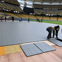 Suelo de Protección para Césped de Estadios al Aire Libre, Suelo para Eventos, Baldosas de Plástico para Eventos para Proteger el Césped