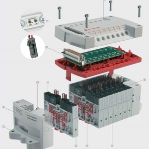 Vanne de sécurité Norgren série VM10 avec interface PROFINET, alimentation hydraulique, port DN20-NPT, eau/gaz, 8-16 stations - Product Image 6