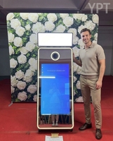 Nouvelle Cabine Photo Miroir 2026 - Cabine Photo Portable Selfie avec Écran Tactile et Appareil Photo Miroir Magique
