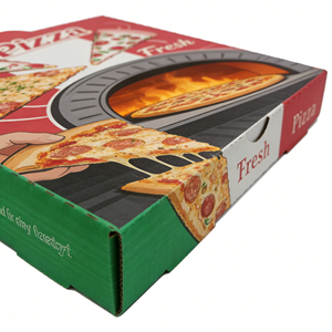 Custom Printed Size Caja Cardboard <strong>Black</strong> <strong>Slice</strong> Carton Price Luxury Food Corrugated Pizza Box 32 cm 12Inch Packing with LOGO - Product Image 4