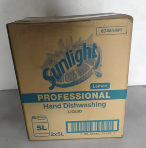 Wholesale Sunlight Professional Hand Dishwashing <b>Liquid</b> Eco-Friendly Lemon Scent 5L 2 Bottles/Carton 80% Active Ingredients - Product Image 4