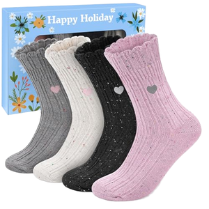 New Arrival Rainbow Strips Color Blocking Knitted Sports <b>Socks</b> <b>Women</b> Breathable Badminton Thermo Spring Cotton Mid-Calf - Product Image 1