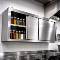 Armoires murales modernes en acier inoxydable, armoires pour toute la maison, armoires de cuisine pour restaurant, armoires murales