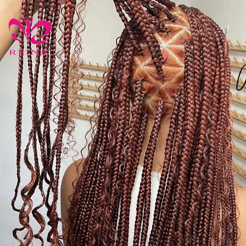 30 pollici sintetico onda profonda Twist Crochet capelli ricci naturali trecce all'uncinetto Ombre intrecciare le estensioni dei capelli per le donne