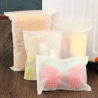 Sac en plastique transparent KALEE Opp PE pour T-shirt, style mode/luxe, impression offset personnalisable, fermeture éclair, biodégradable, recyclable