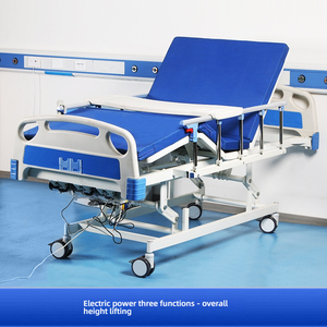 Chine Meubles médicaux bon marché Lits d'hôpital utilisés par lit <span class=keywords><strong>de</strong></span> patient avec le matelas d'air et la table à manger - Product Image 2