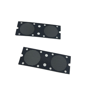 Speaker Grille Black <b>Plastic</b> PET <b>Mesh</b> 0.3mm Hole Diameter With Adhesive Backing For Speaker Protection - Product Image 1