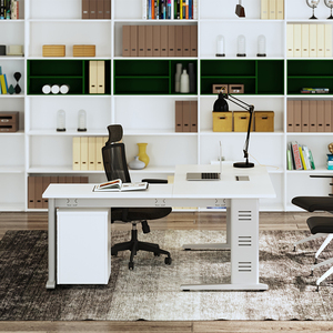 Titan Series XS T1414La Cadre et assemblage en métal de bureau en forme de L simples requis avec fonctions de stockage - Product Image 6