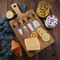 Houten kaasplank set op maat voor snacks, afternoon tea, desserts, kaas, ontbijt, fruitplateau, bamboe kaasplank set
