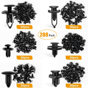 Car <b>Clips</b> 200pcs Mixed Pack PP Plastic Auto Fasteners For <b>Bumper</b> Fender Liner Repair Replacement - Product Image 1