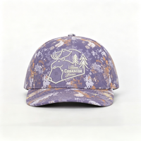Gorra de Béisbol Personalizada Estilo Vintage Y2K de 6 Paneles con Diseño de Camuflaje de Puntos, Logotipo en Relieve de Goma de Fábrica OEM, Parche Tejido, Hebilla Ajustable y Transpirable