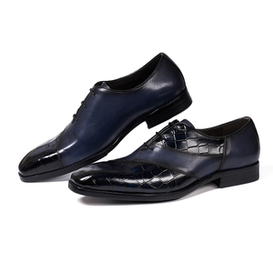 All'ingrosso abito fatto a mano scarpe classiche da <span class=keywords><strong>uomo</strong></span> con lacci <span class=keywords><strong>eleganti</strong></span> moda scarpe da <span class=keywords><strong>uomo</strong></span> per festa nuziale in vera pelle di vacchetta - Product Image 3
