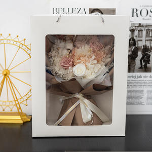 Decorazione di fiori essiccati con Bouquet di <span class=keywords><strong>Rose</strong></span> conservati di fascia alta per il capodanno cinese regalo di laurea per la festa della mamma di san valentino - Product Image 4