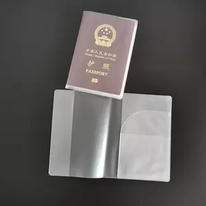 Высококачественный индивидуальный прозрачный пластиковый держатель для паспорта из ПВХ